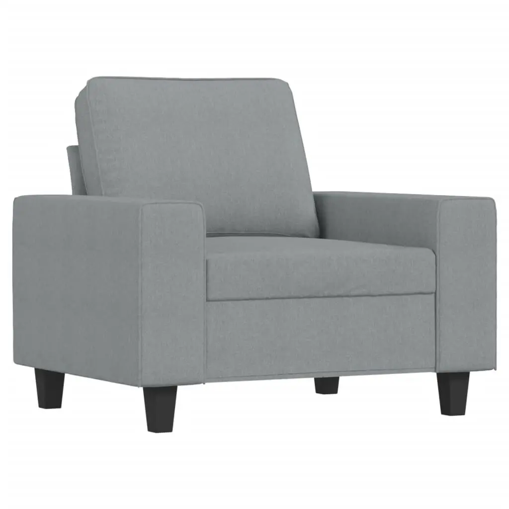 2-Seater Sofa Black 47.2 Inch Fabric Compact Apartment Couch