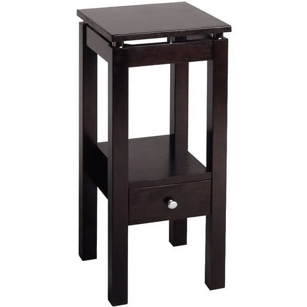 Winsome Wood Linea Phone Stand Accent Table Espresso Finish