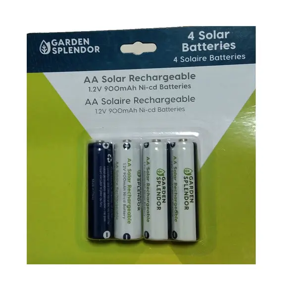Garden Splendor 830-1905 Solar Rechargeable Battery 900 Mah High Capacity