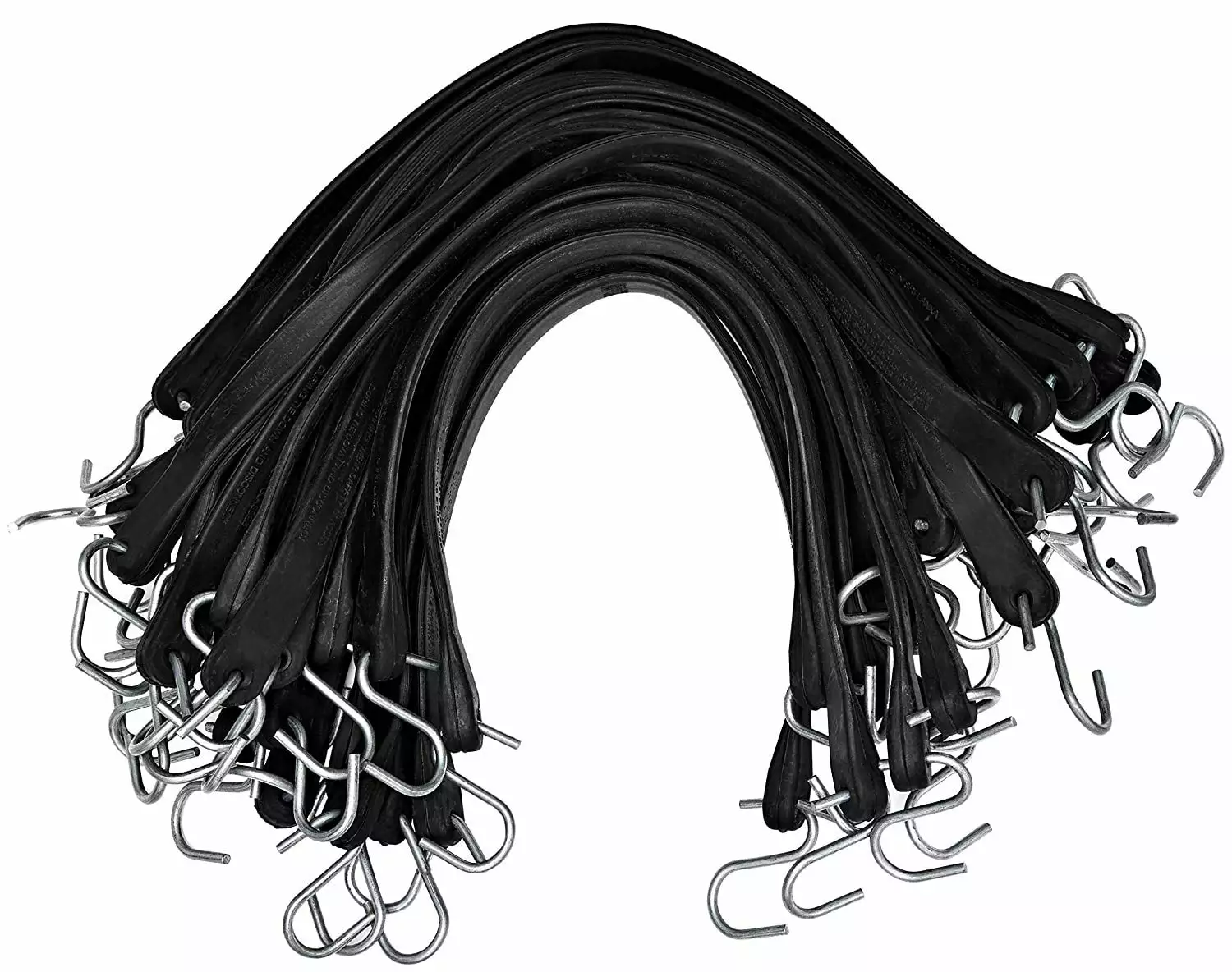 9 Inch Rubber Bungee Cords Hooks Heavy Duty Tarp Strap Bungee Pack 50 Miloo