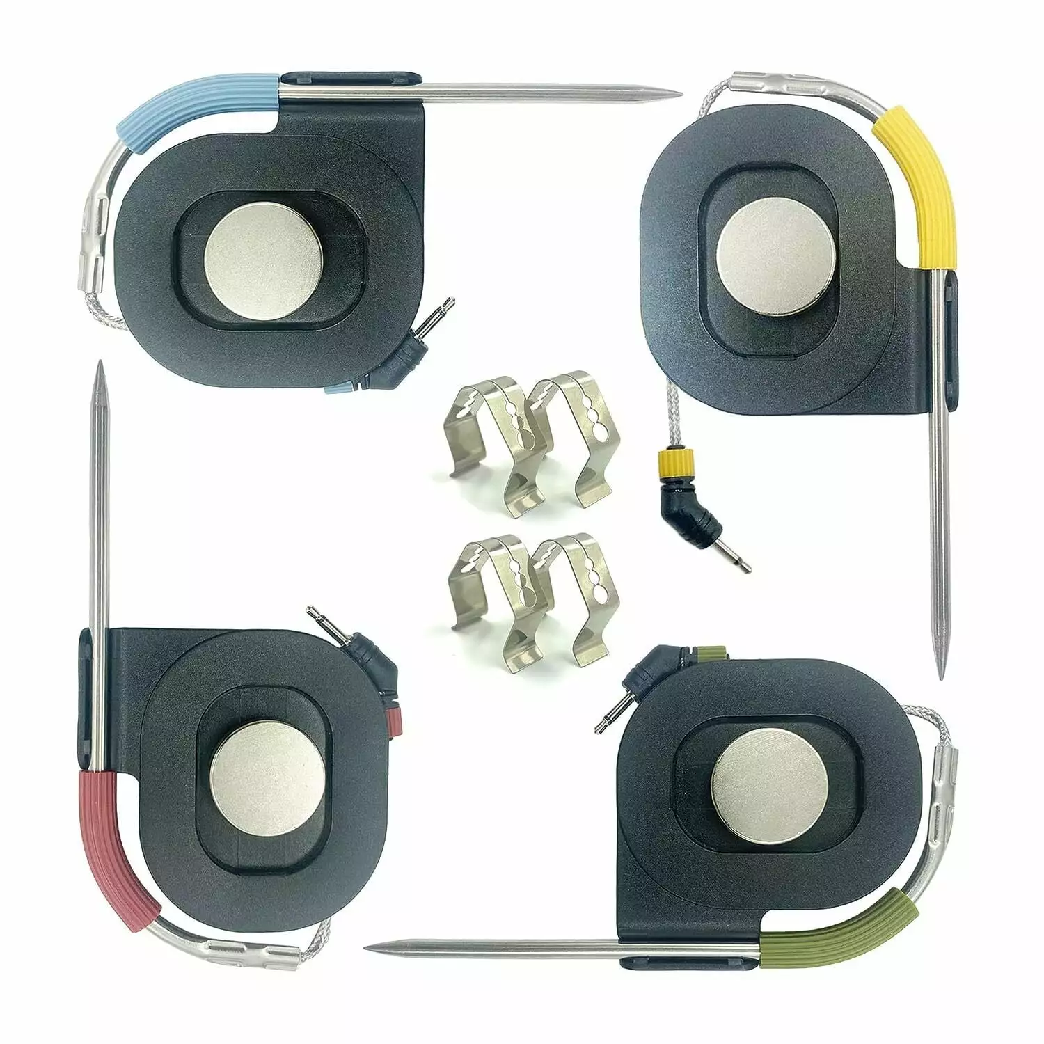 4 Packs Pro Meat Probes Replacement Weber Grills iGrill Connect Intelligent Grilling Hub Long Silicon Sleeve