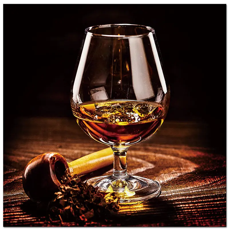 Oppidan Home Pipe And Tasting Crystal Acrylic Wall Art 40 Inch Modern Abstract Home Decor furnings