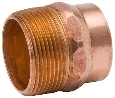 B & K W-61163 1-Inch Male Pipe Thread Wrot Copper Adapter Plumbing B u0026 K