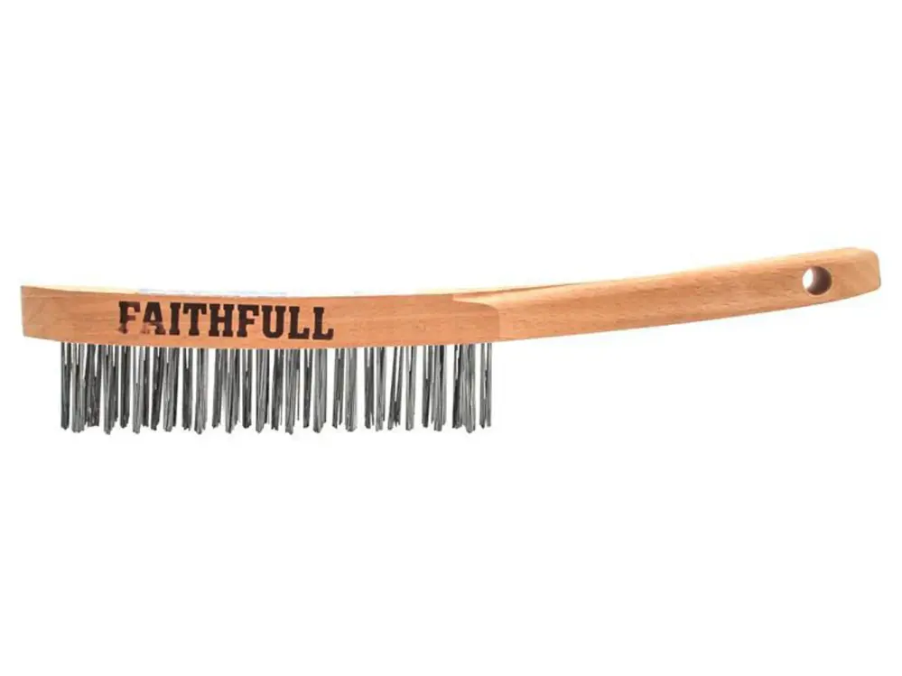 Faithfull Easy-to-carry Scratch Brush, Three Row