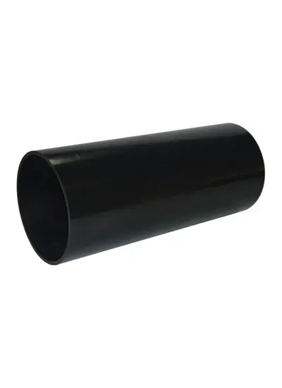 FloPlast Plain 110mm Soil Pipe 3 Metre Ebony