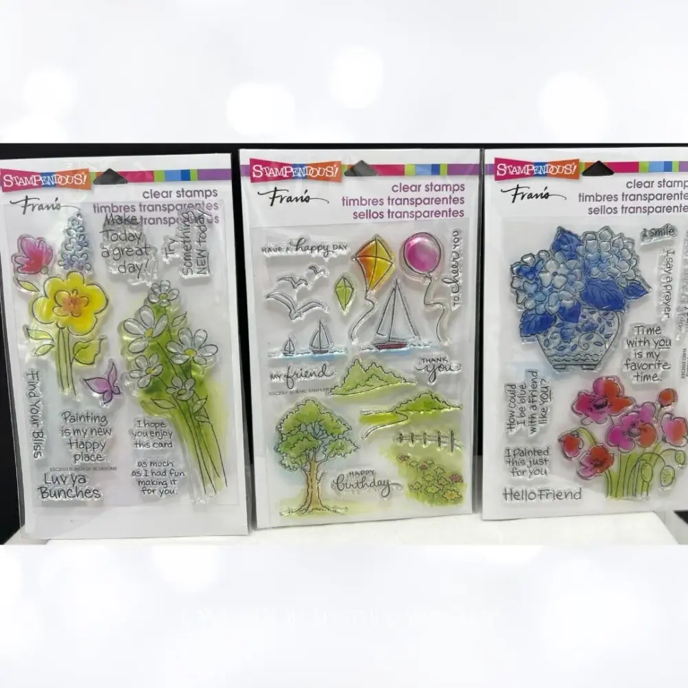 Stampendous BLOSSOMS Flowers Rubber Stamps Place 3