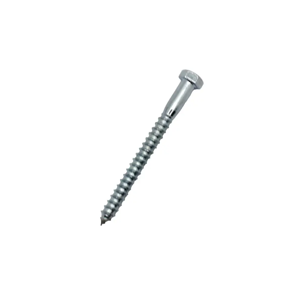 Zinc Plated Lag Bolt, 3/8" x 3" (100 Units)