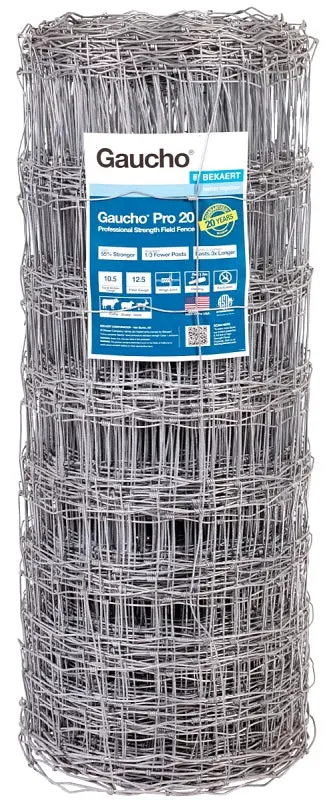 Gaucho Pro 118202 Field Fence, 330 ft L, 47 H, 12-1/2 Gauge, Alloy