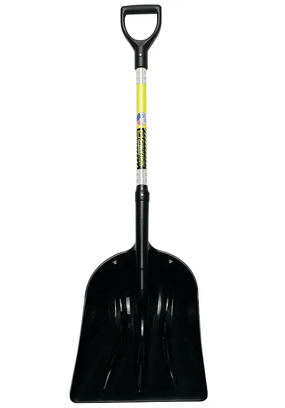 Structron 49757 Grain Scoop, 14-1/4 W Blade, 19 L Blade, Polycarbonate Blade, Grp Handle, D-Shaped Handle