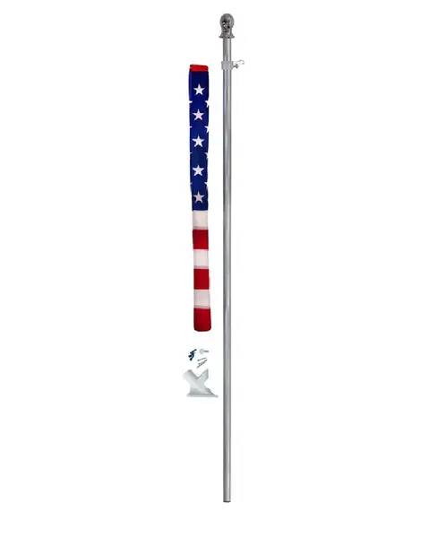 Valley Forge AA99090 Aluminum Pole and Flag Kit 30x50 Inch American Flag Set