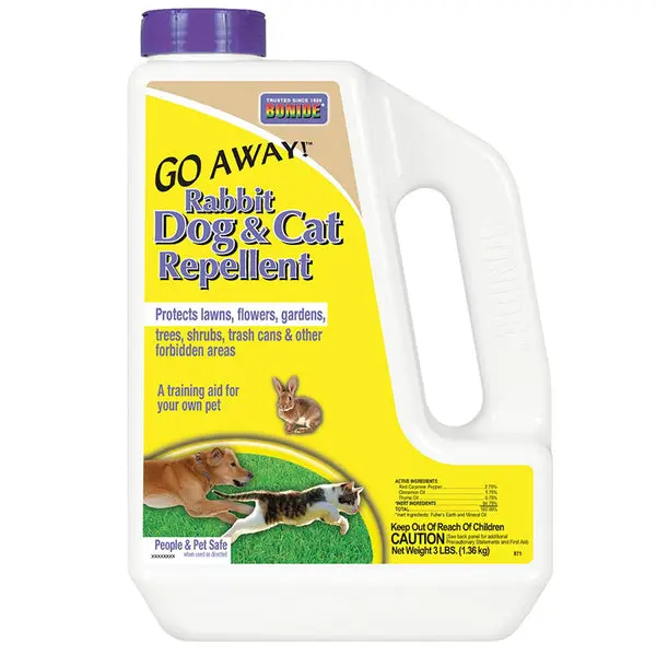 Bonide 871 Go Away Rabbit Dog & Cat Repellent Granules 3 lbs Pet Control