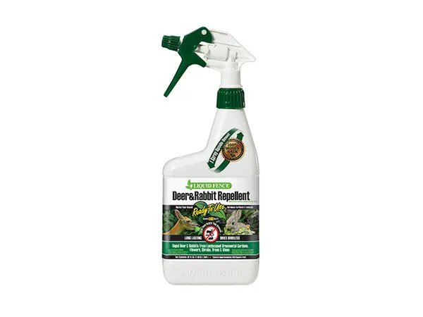 Liquid Fence HG-71126 Ready To Use Deer and Rabbit Repellent Spray 1 Quart