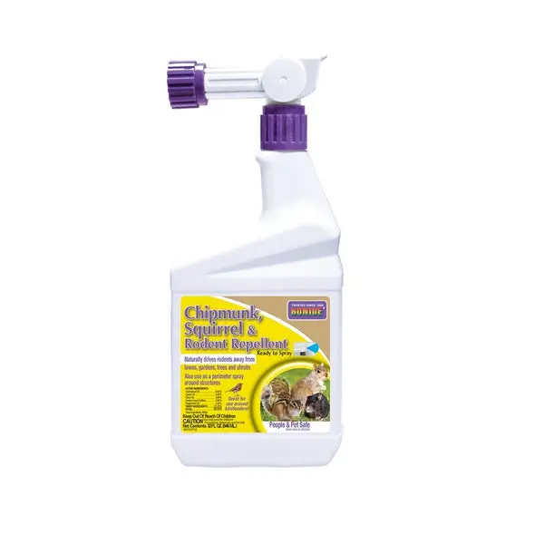 Bonide 868 Chipmunk Squirrel & Rodent Repellent Quart Outdoor Use
