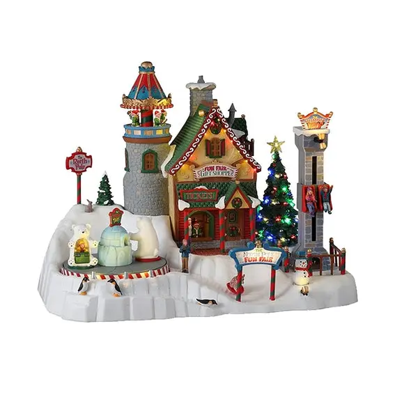 Lemax 35019 Christmas North Pole Fun Fair 4.5 Volt Animated Carnival