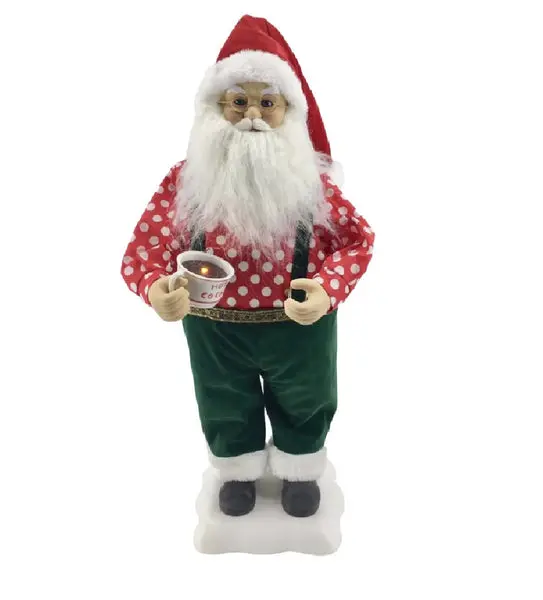 Santas Forest 36505 Musical Animated Christmas Santa 24 Inch Holiday Decoration