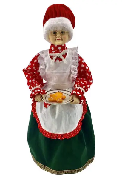 Santas Forest 36507 Musical Animated Christmas Mrs Claus 24 Inch Holiday Decoration Santa's Forest