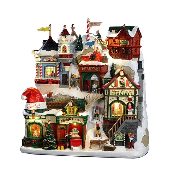 Lemax 25925 Santa's Christmas Village 4.5 Volt Animated Holiday Set