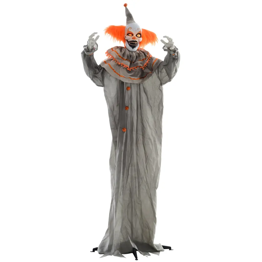 Homcom 6' Life Dimensions Outdoor Halloween Decoration Animatronic Orange H aosom business