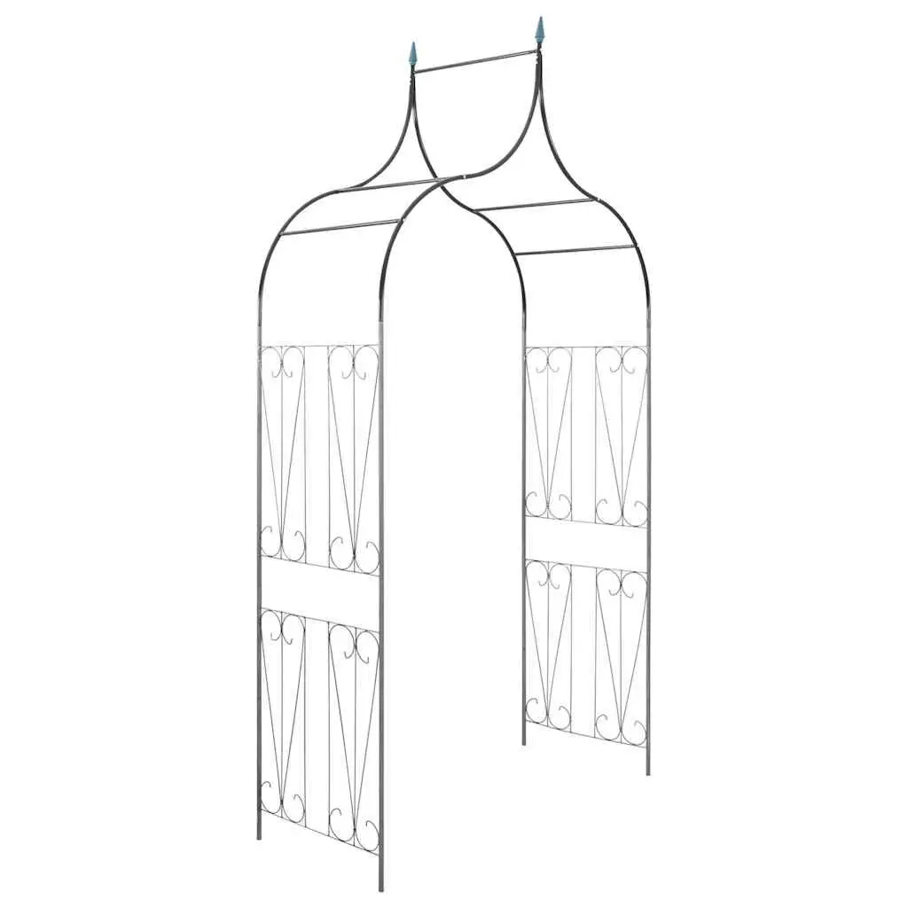 VidaxXL Garden Arch Spike Design Dark Green Climbing Plant Support