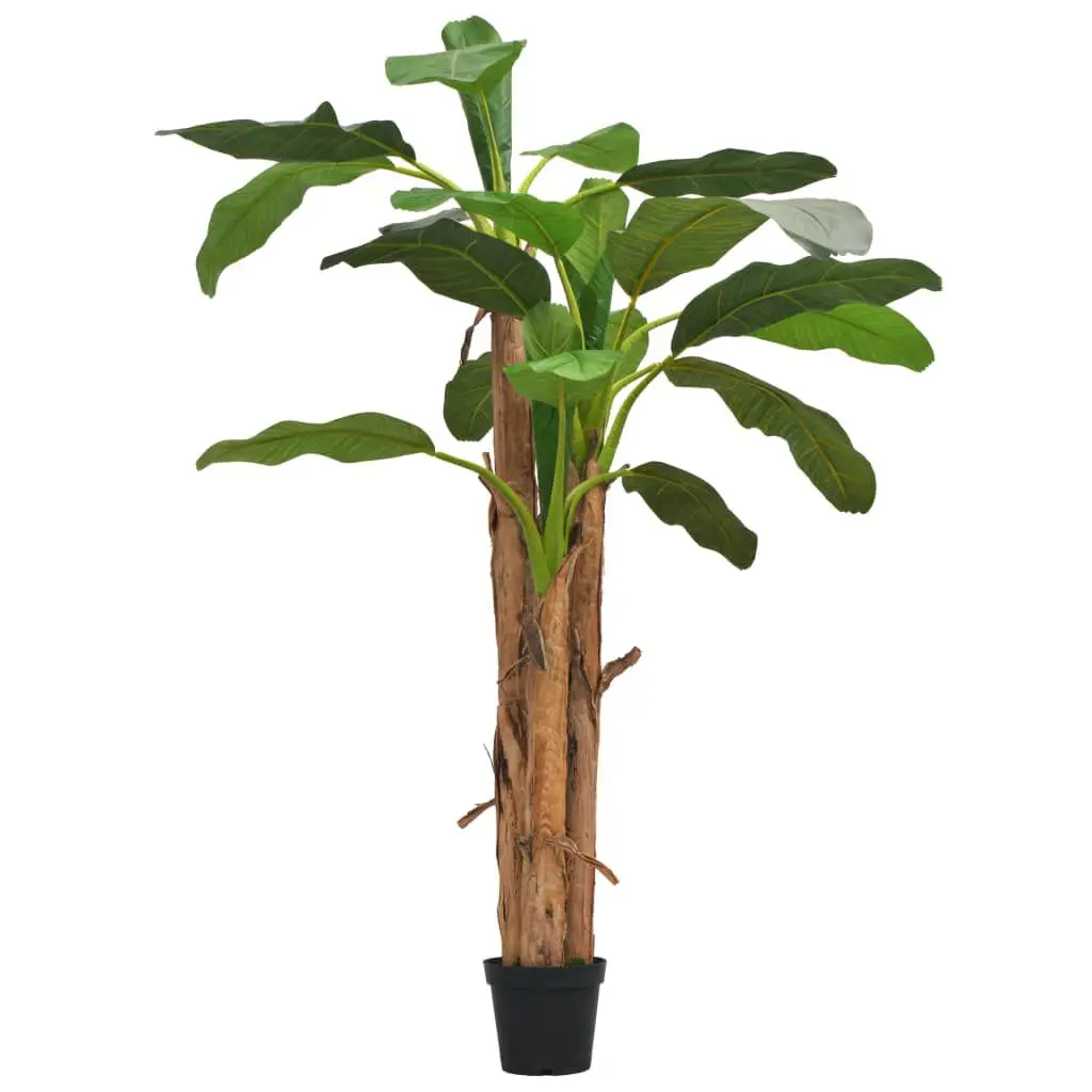 Artificial Banana Tree Pot 98.4 Inches Green Tall Fake Plant