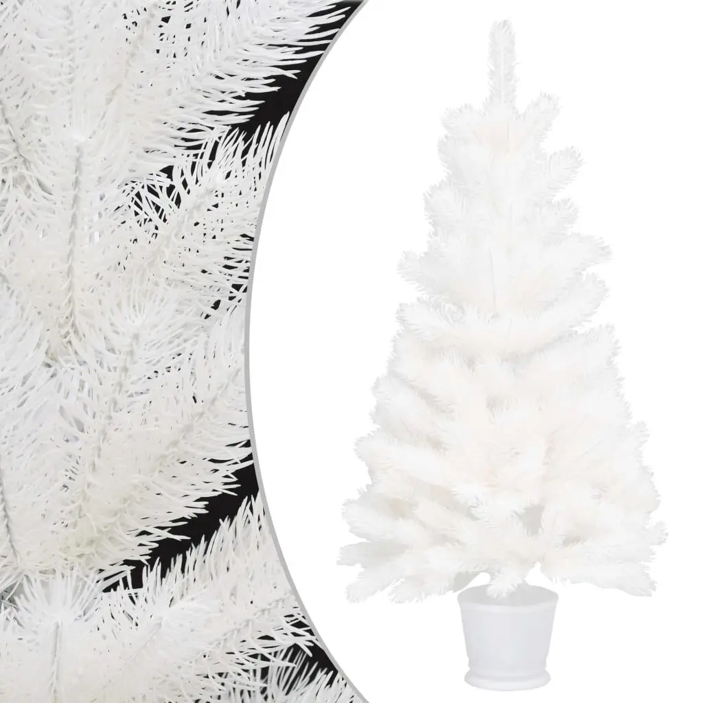 Artificial Christmas Tree Lifelike Needles White 3 Ft Tabletop Decor