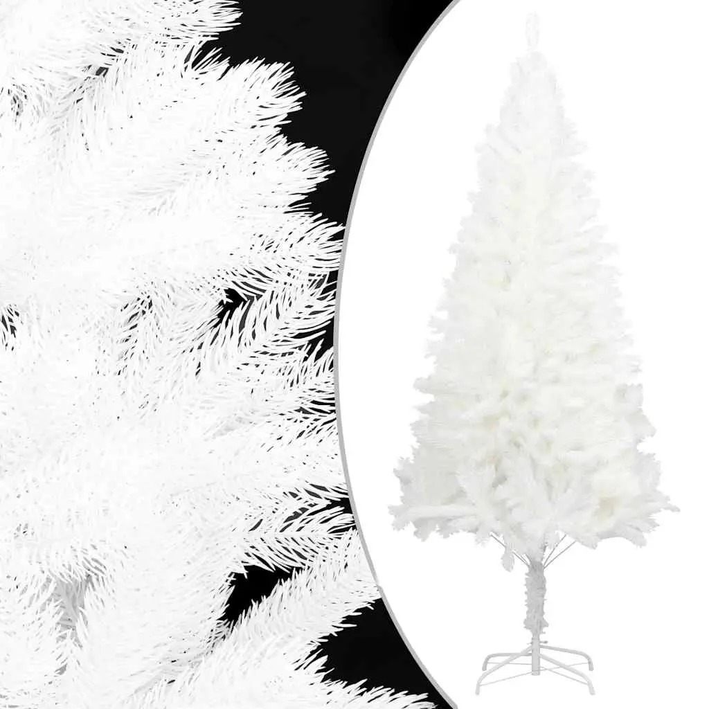 Artificial Christmas Tree Lifelike Needles White 4 ft Holiday Decor