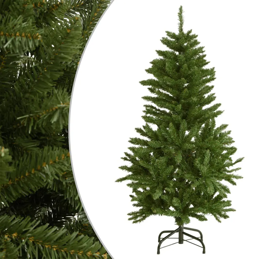 Artificial Hinged Christmas Tree Stand Green 47.2 Inches Holiday Decor