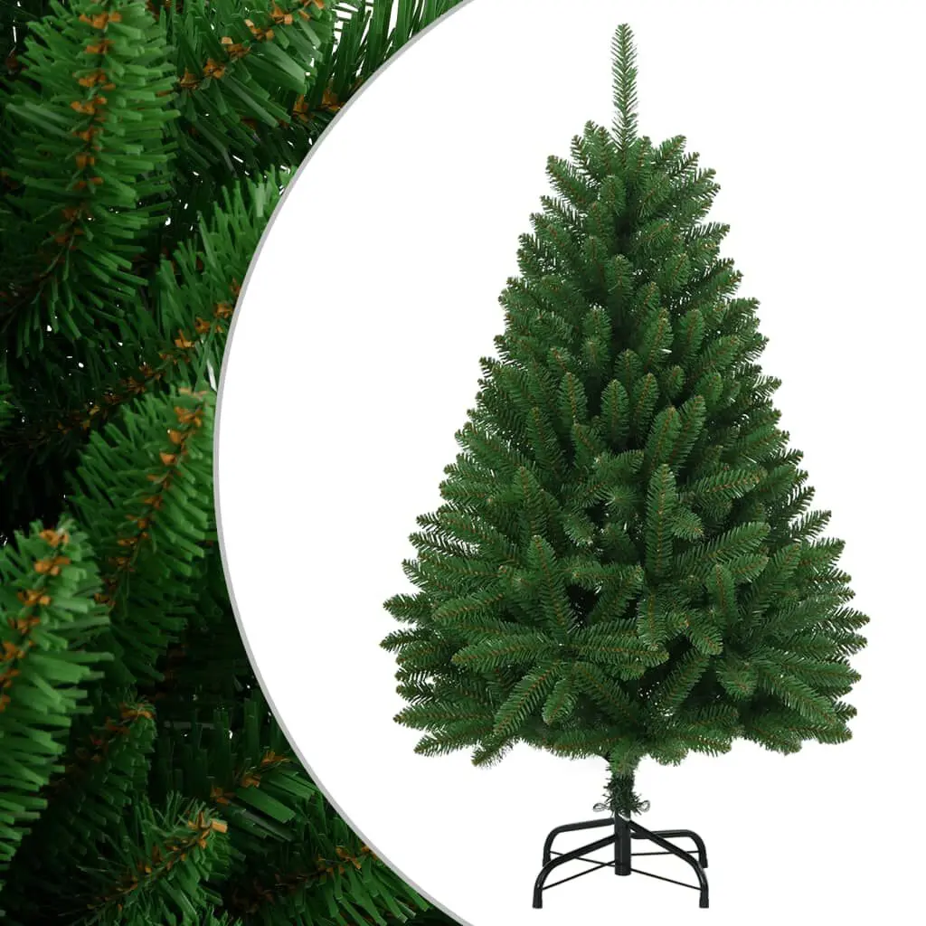Artificial Hinged Christmas Tree Stand Green 59.1 Inches Holiday Decor