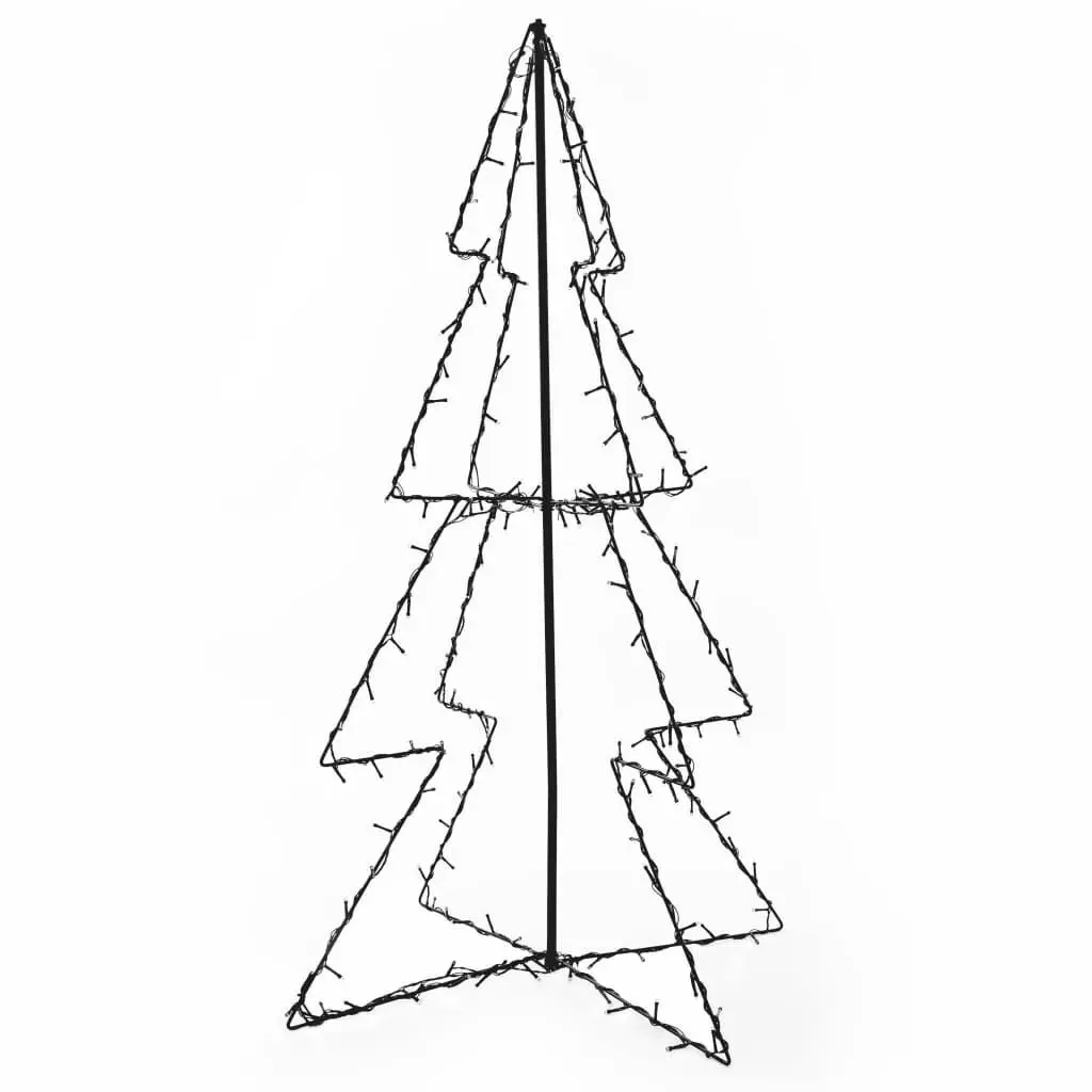 Christmas Cone Tree 160 LEDs Indoor and Outdoor 30.7x47.2 Inches Holiday Decor