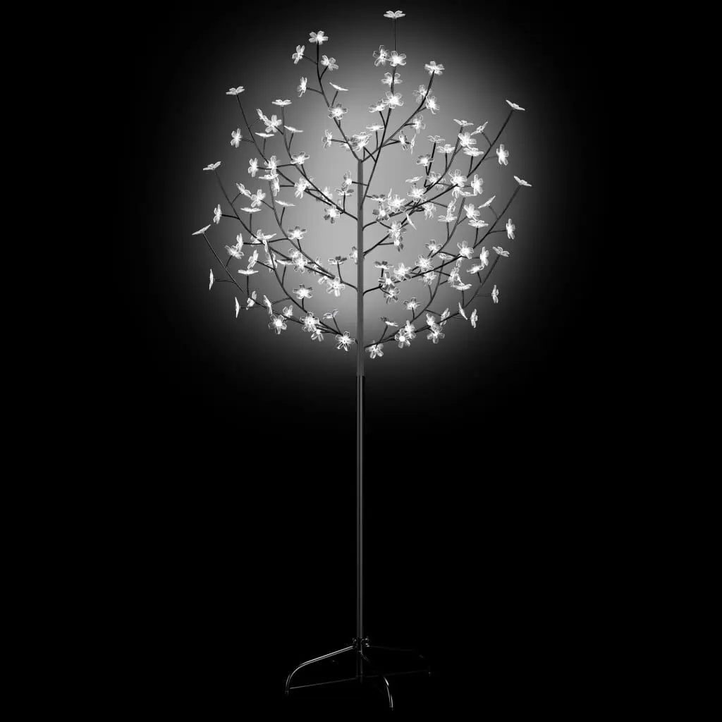 5 Foot Cherry Blossom Christmas Tree 120 Cold White LEDs