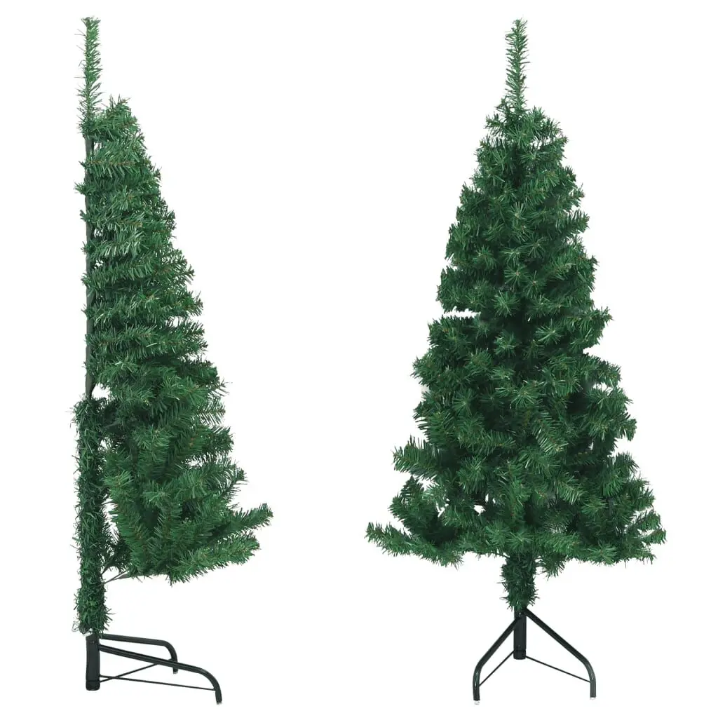 5 Foot Corner Artificial Christmas Tree Green PVC Holiday Decor