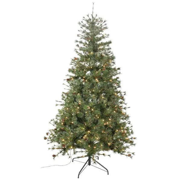 Santas Forest 27436 3 Foot Prelit Tamarack Christmas Tree Clear Lights Small Spaces
