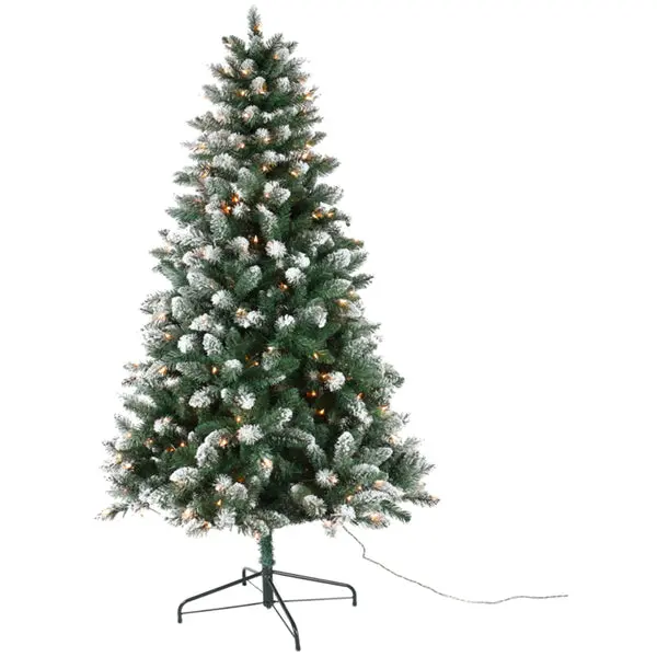 Santas Forest 27470 7 Foot Prelit Tamarack Christmas Tree Clear Lights Home Decor