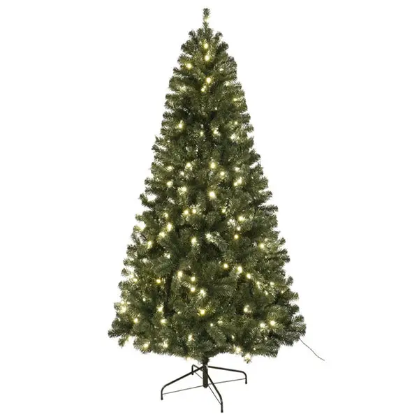 Santas Forest 61970 Noble Fir Sheared Prelit Christmas Tree 7 Ft
