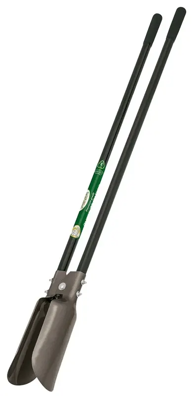 Landscapers Select 34458 Post Hole Digger, Reinforced Blade, Steel Handle