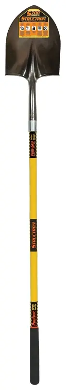Structron S700 SpringFlex 49730 Shovel, 9-1/2 W Blade, 14 ga Gauge, Steel Blade, Grp Handle, Long Handle