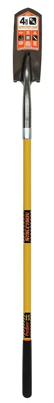 Structron S700 SpringFlex 89184 Trenching Shovel, 4 W Blade, 14 ga Gauge, Steel Blade, Grp Handle, Long Handle | 4WD | ROPS