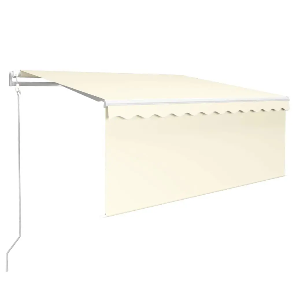 Automatic Retractable Awning Blind 9.8x8.2 Feet Cream Sun Shade