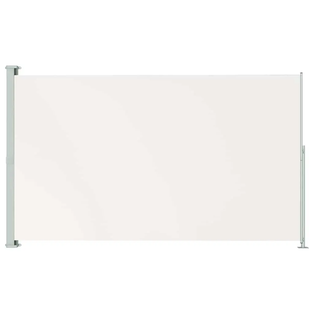 70.9x118.1 Inch Patio Retractable Side Awning Cream Outdoor Sun Shade