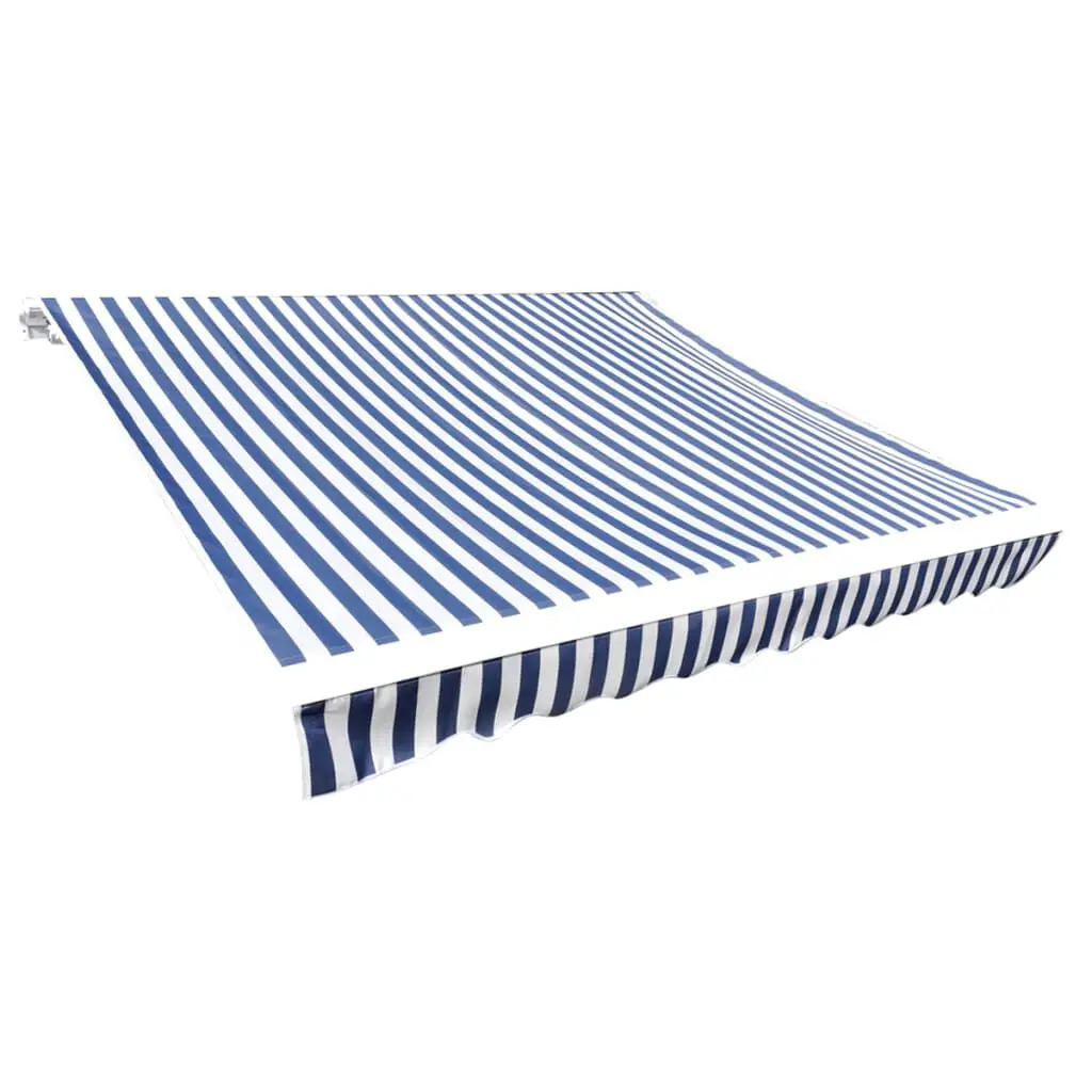 Awning Top Canvas Blue & White 9'10x8'2 Inches Outdoor Shade Cover