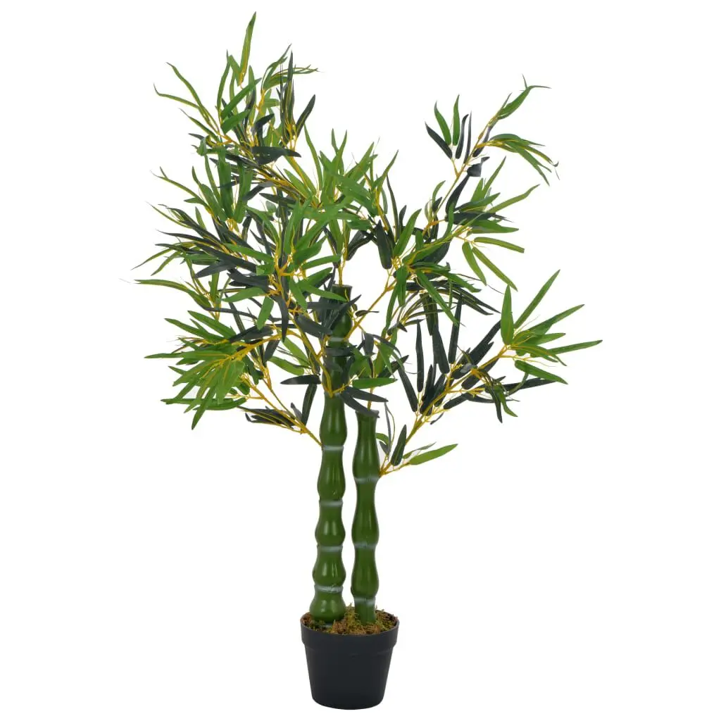 Artificial Plant Bamboo Pot Green 43.3 Inches Indoor Outdoor Decor