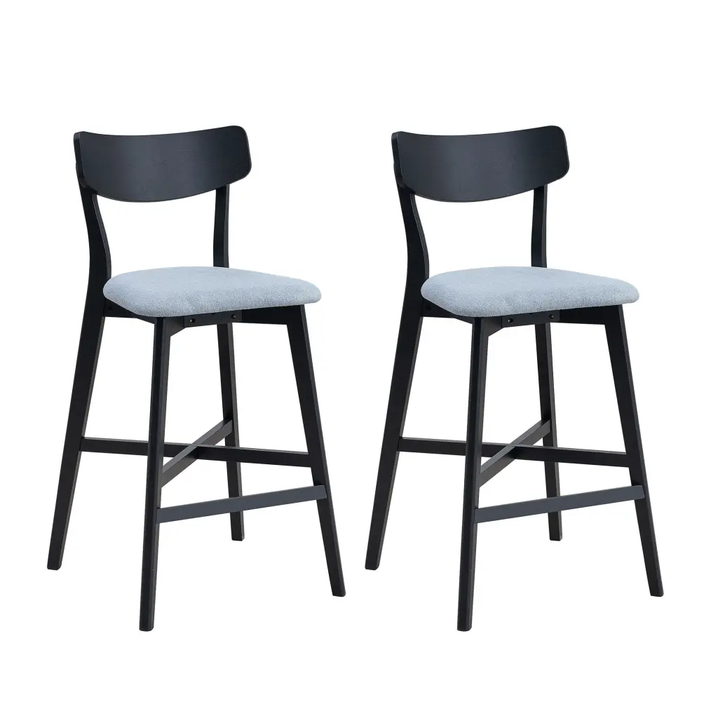 Timberen Bar Chairs Set 2 Modern Soft Upholstered Kitchen Island Chairs justone