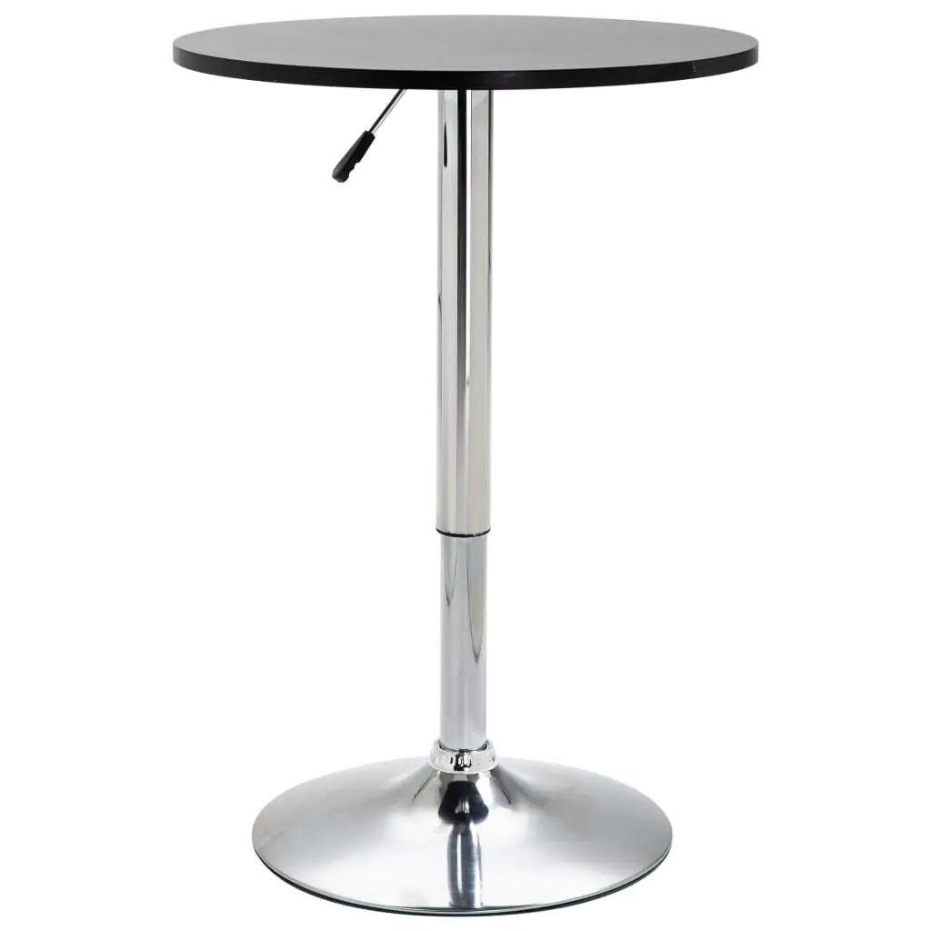 Bar Table Black 23.6 Inches MDF Counter Height Table