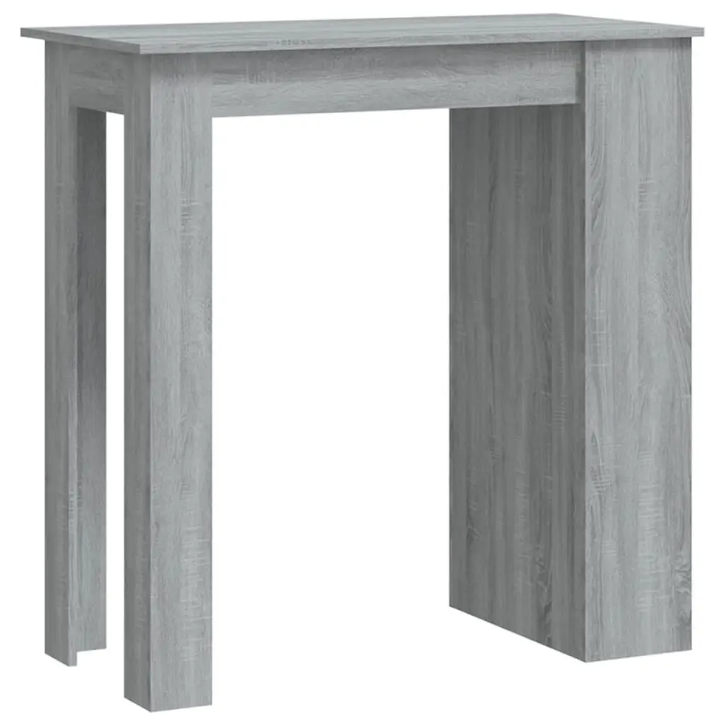 Bar Table Storage Rack Gray Sonoma 40.2x19.7x40.7 Engineered Wood