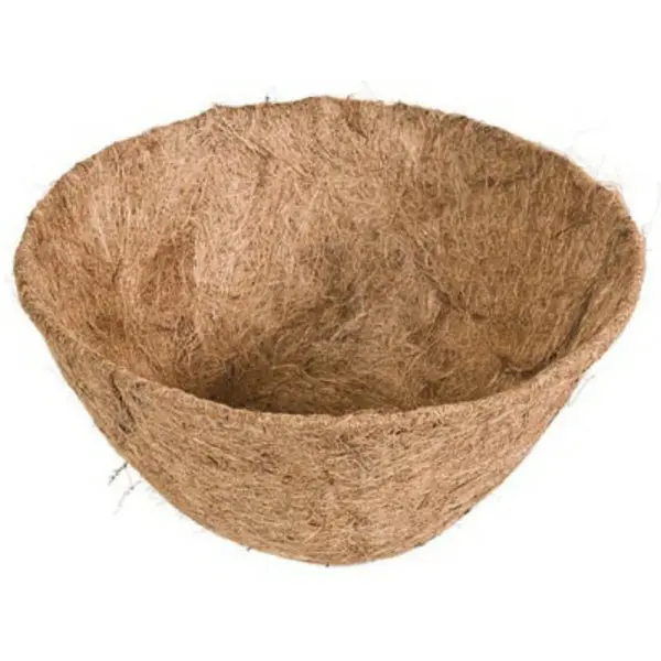 Panacea 88593 Round Coco Liner 16 x 7.5 Inch Hanging Baskets