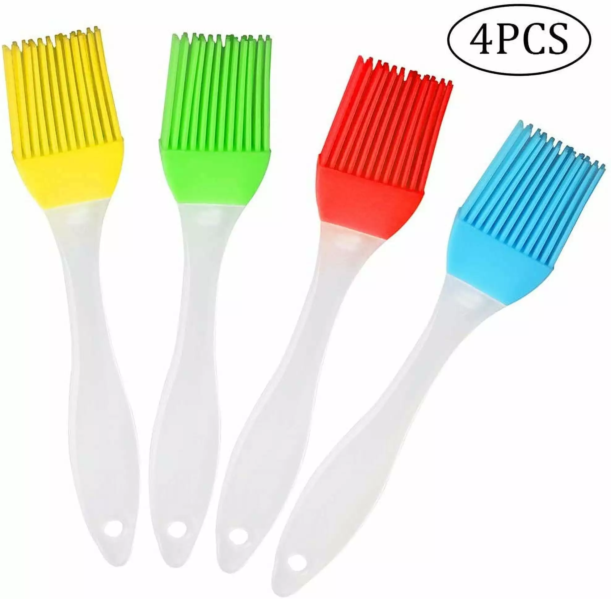Heat Resistant Silicone Basting Brush Set 4 Grilling Baking BBQ Cooking