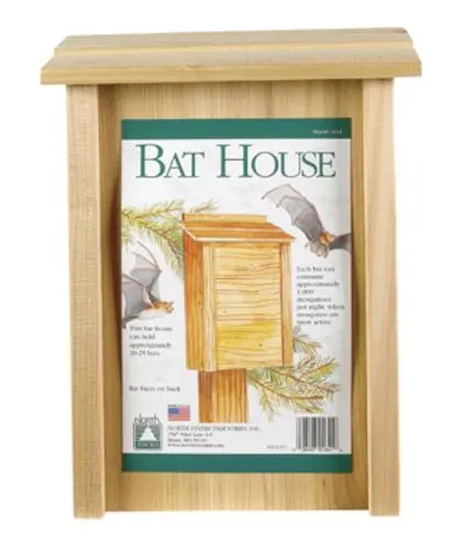 North States 1641 Cedar Construction Bat House Natural Wood