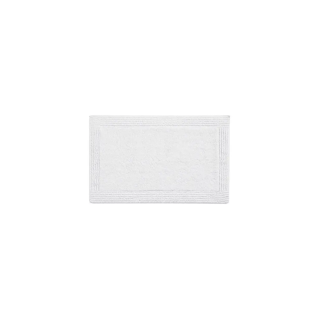 100% Cotton Tufted 3000 GSM Reversible Bath Rug White Non-Slip jla