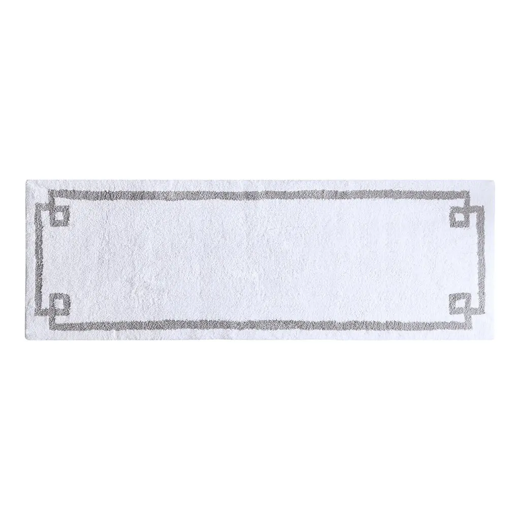 Cotton Tufted Bath Rug 24X72 White Cotton Bathroom Mat jla