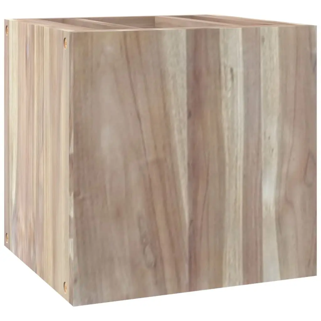 Wall-mounted Bathroom Cabinet 16.1x15x15.7 Inches Solid Teak Wood Storage